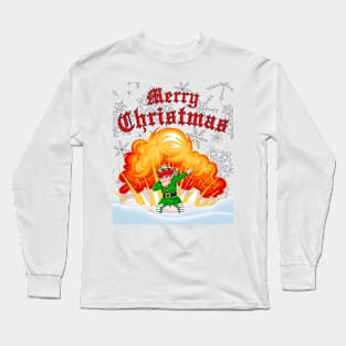 Merry Christmas Dab-splosion Long Sleeve T-Shirt